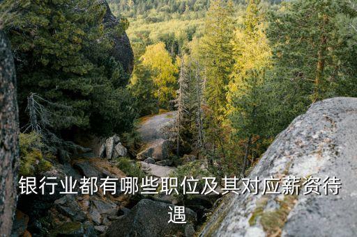  銀行業(yè)都有哪些職位及其對應薪資待遇