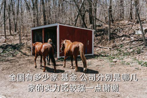 全國(guó)有多少家 基金 公司分別是哪幾家的實(shí)力比較強(qiáng)一點(diǎn)謝謝