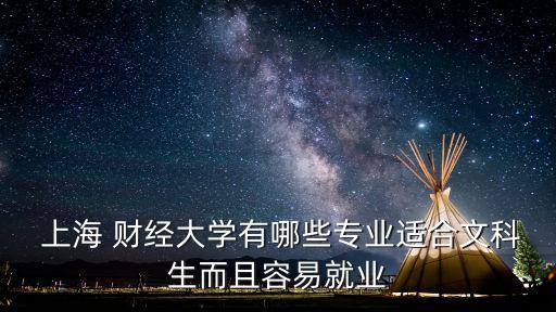  上海 財(cái)經(jīng)大學(xué)有哪些專業(yè)適合文科生而且容易就業(yè)