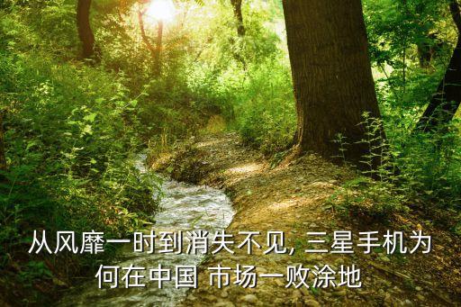 從風靡一時到消失不見, 三星手機為何在中國 市場一敗涂地