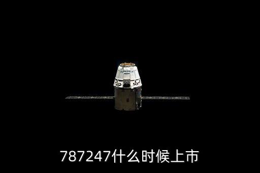 787247什么時候上市