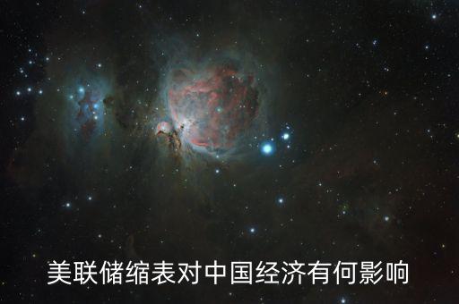 美聯(lián)儲縮表對中國經(jīng)濟有何影響