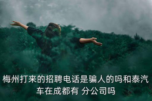 梅州打來(lái)的招聘電話(huà)是騙人的嗎和泰汽車(chē)在成都有 分公司嗎