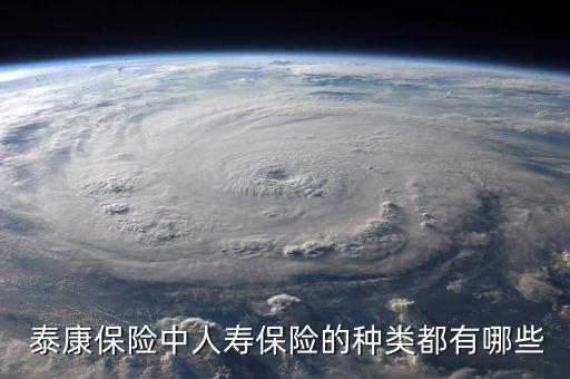  泰康保險(xiǎn)中人壽保險(xiǎn)的種類(lèi)都有哪些