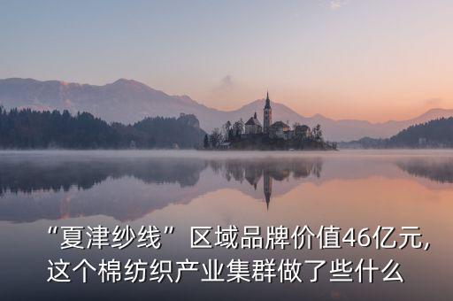 “夏津紗線”區(qū)域品牌價(jià)值46億元,這個棉紡織產(chǎn)業(yè)集群做了些什么