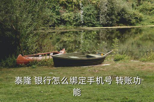  泰隆 銀行怎么綁定手機(jī)號(hào) 轉(zhuǎn)賬功能