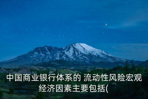 中國流動(dòng)性