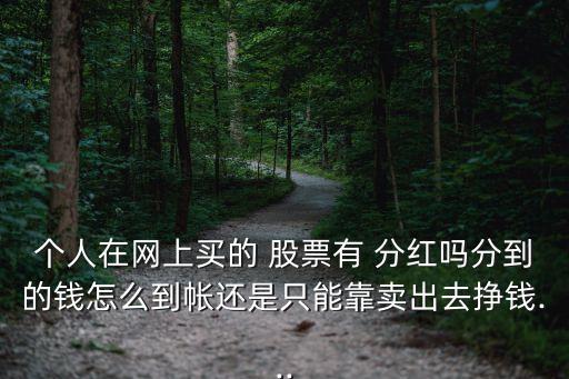 股票分紅直接打現(xiàn)金嗎