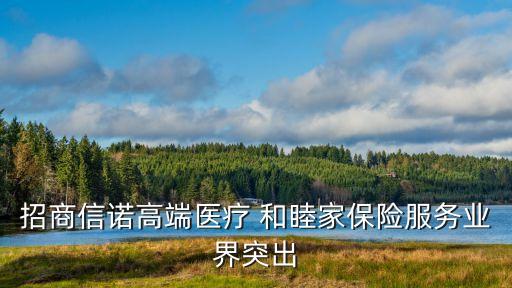 招商信諾高端醫(yī)療 和睦家保險服務(wù)業(yè)界突出