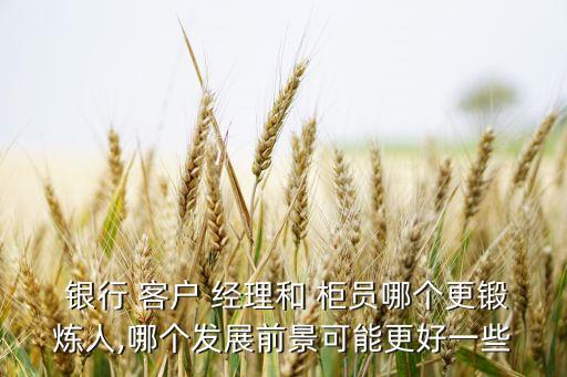 銀行柜員與客戶(hù)經(jīng)理