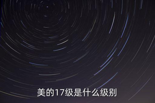美的17級(jí)是什么級(jí)別