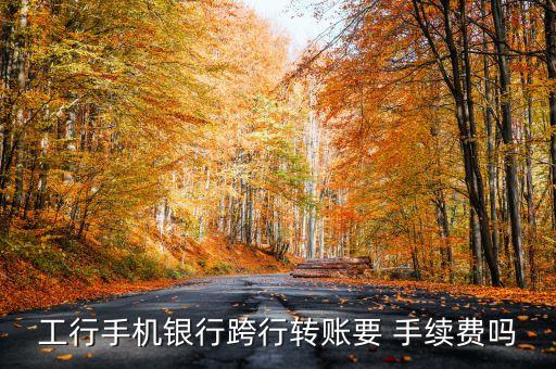 工行手機銀行跨行轉賬要 手續(xù)費嗎
