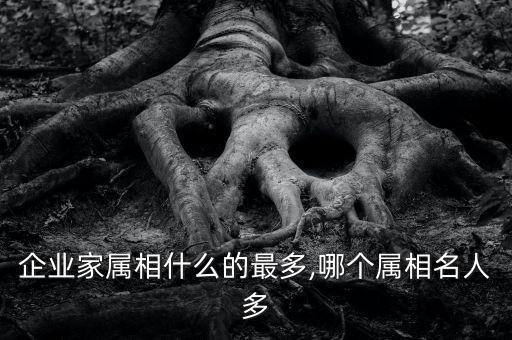 企業(yè)家屬相什么的最多,哪個屬相名人多