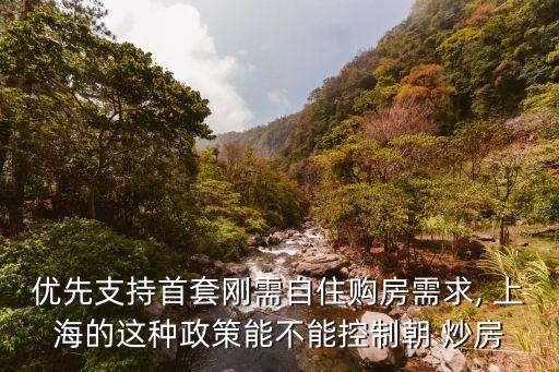 優(yōu)先支持首套剛需自住購房需求, 上海的這種政策能不能控制朝 炒房