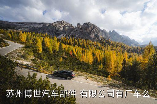 蘇州博世汽車(chē)部件 有限公司有廠車(chē)么