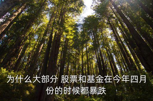 為什么大部分 股票和基金在今年四月份的時(shí)候都暴跌
