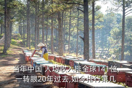 當(dāng)年中國 人均收入排全球141位,一轉(zhuǎn)眼20年過去,如今排行第幾