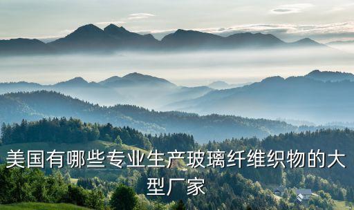 美國有哪些專業(yè)生產玻璃纖維織物的大型廠家