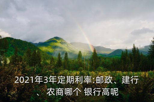 2021年3年定期利率:郵政、建行、 農(nóng)商哪個 銀行高呢