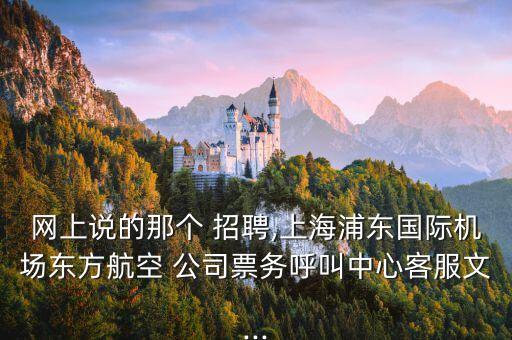網(wǎng)上說(shuō)的那個(gè) 招聘,上海浦東國(guó)際機(jī)場(chǎng)東方航空 公司票務(wù)呼叫中心客服文...