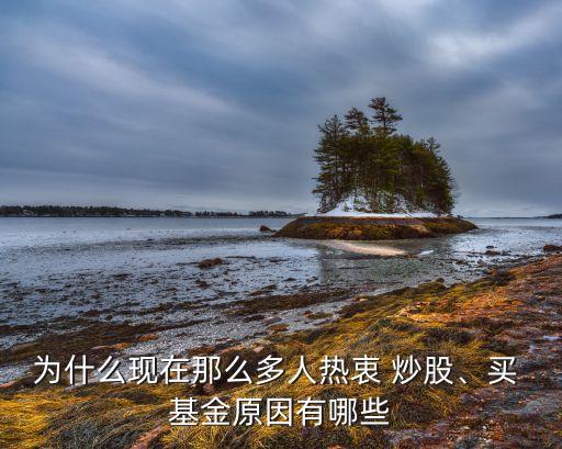 為什么現(xiàn)在那么多人熱衷 炒股、買 基金原因有哪些