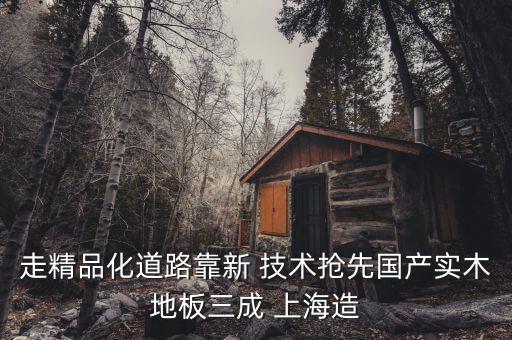 走精品化道路靠新 技術(shù)搶先國產(chǎn)實木地板三成 上海造