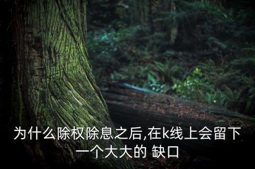 為什么除權(quán)除息之后,在k線上會(huì)留下一個(gè)大大的 缺口