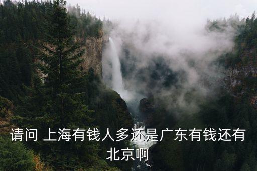 請(qǐng)問(wèn) 上海有錢人多還是廣東有錢還有北京啊