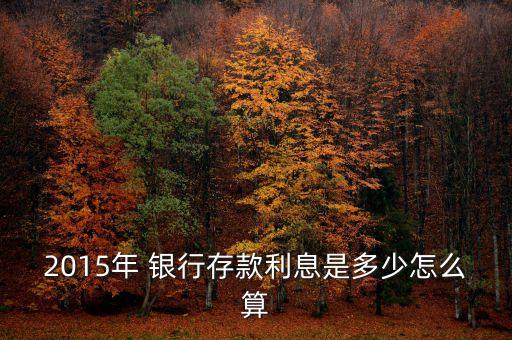 對(duì)于銀行來說2015是怎樣的一年
