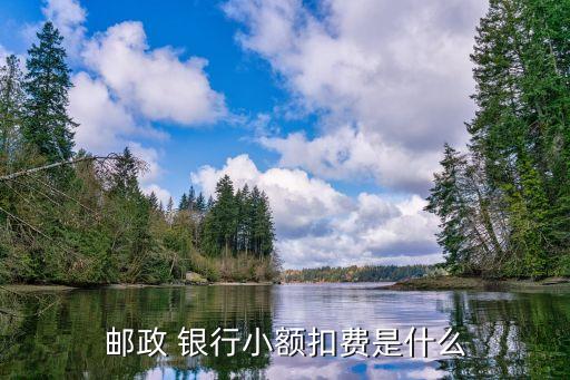 郵政 銀行小額扣費是什么