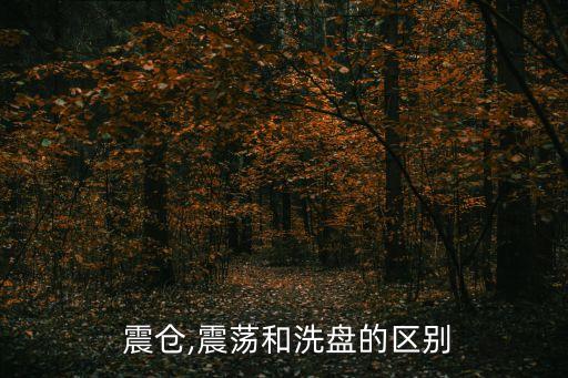  震倉(cāng),震蕩和洗盤(pán)的區(qū)別