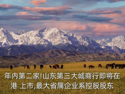 年內第二家!山東第三大城商行即將在港 上市,最大省屬企業(yè)系控股股東