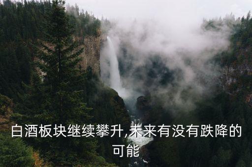 白酒板塊繼續(xù)攀升,未來有沒有跌降的可能
