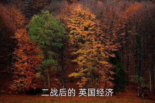 二戰(zhàn)后的 英國經(jīng)濟