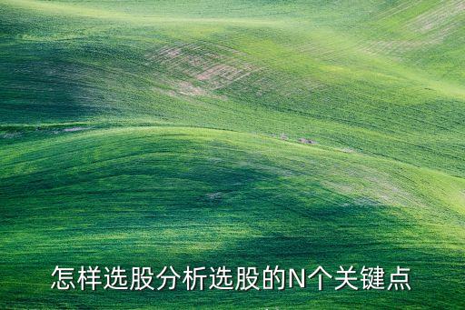 怎樣選股分析選股的N個(gè)關(guān)鍵點(diǎn)
