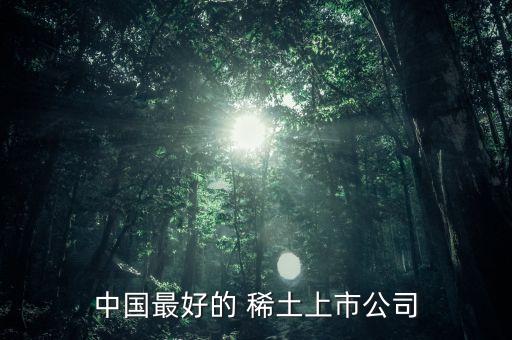 中國最好的 稀土上市公司
