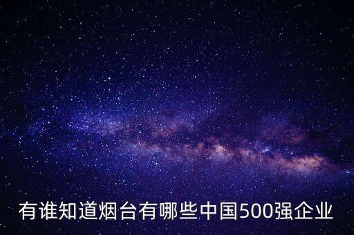 有誰知道煙臺有哪些中國500強(qiáng)企業(yè)