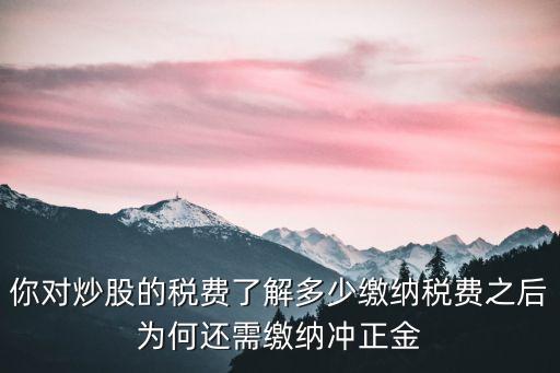 股票買賣頻繁交易會計所得稅