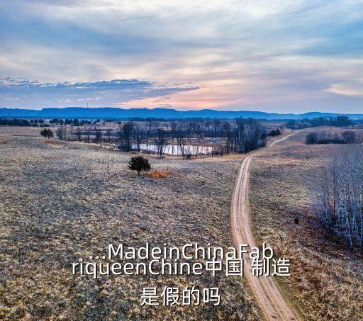 ...MadeinChinaFabriqueenChine中國(guó) 制造是假的嗎
