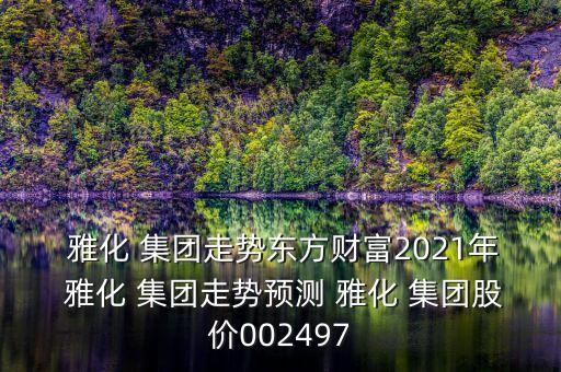  雅化 集團(tuán)走勢(shì)東方財(cái)富2021年 雅化 集團(tuán)走勢(shì)預(yù)測(cè) 雅化 集團(tuán)股價(jià)002497