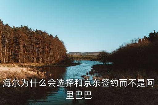 海爾為什么會(huì)選擇和京東簽約而不是阿里巴巴