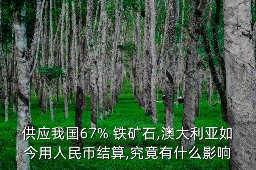 供應我國67% 鐵礦石,澳大利亞如今用人民幣結算,究竟有什么影響