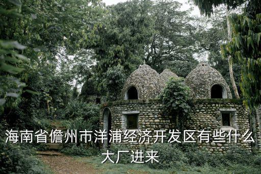 海南省儋州市洋浦經(jīng)濟開發(fā)區(qū)有些什么大廠進來