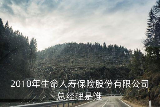 2010年生命人壽保險(xiǎn)股份有限公司總經(jīng)理是誰