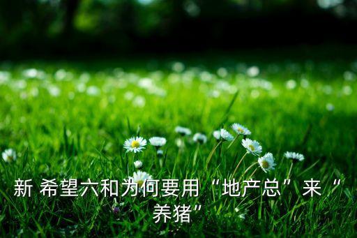 新 希望六和為何要用“地產(chǎn)總”來“養(yǎng)豬”
