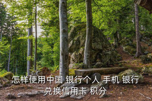 怎樣使用中國 銀行個人 手機 銀行兌換信用卡 積分