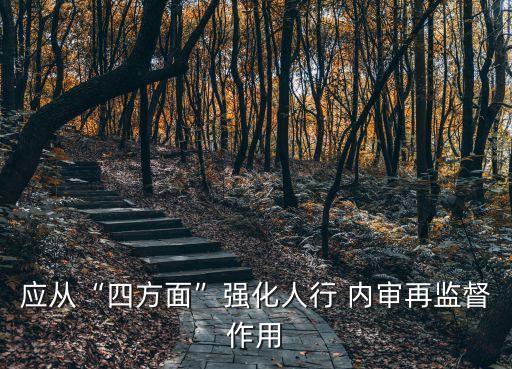 應(yīng)從“四方面”強(qiáng)化人行 內(nèi)審再監(jiān)督作用