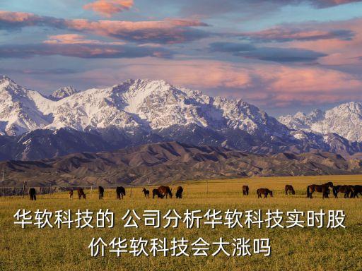 華軟科技的 公司分析華軟科技實(shí)時(shí)股價(jià)華軟科技會(huì)大漲嗎