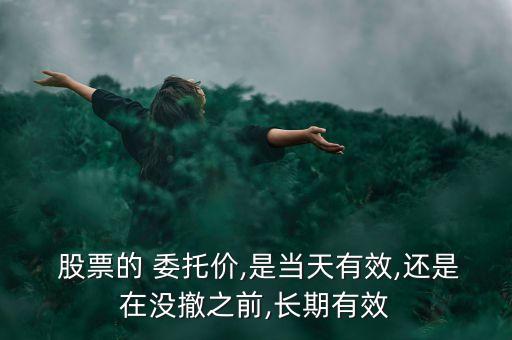  股票的 委托價,是當天有效,還是在沒撤之前,長期有效