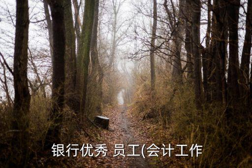  銀行優(yōu)秀 員工(會計工作